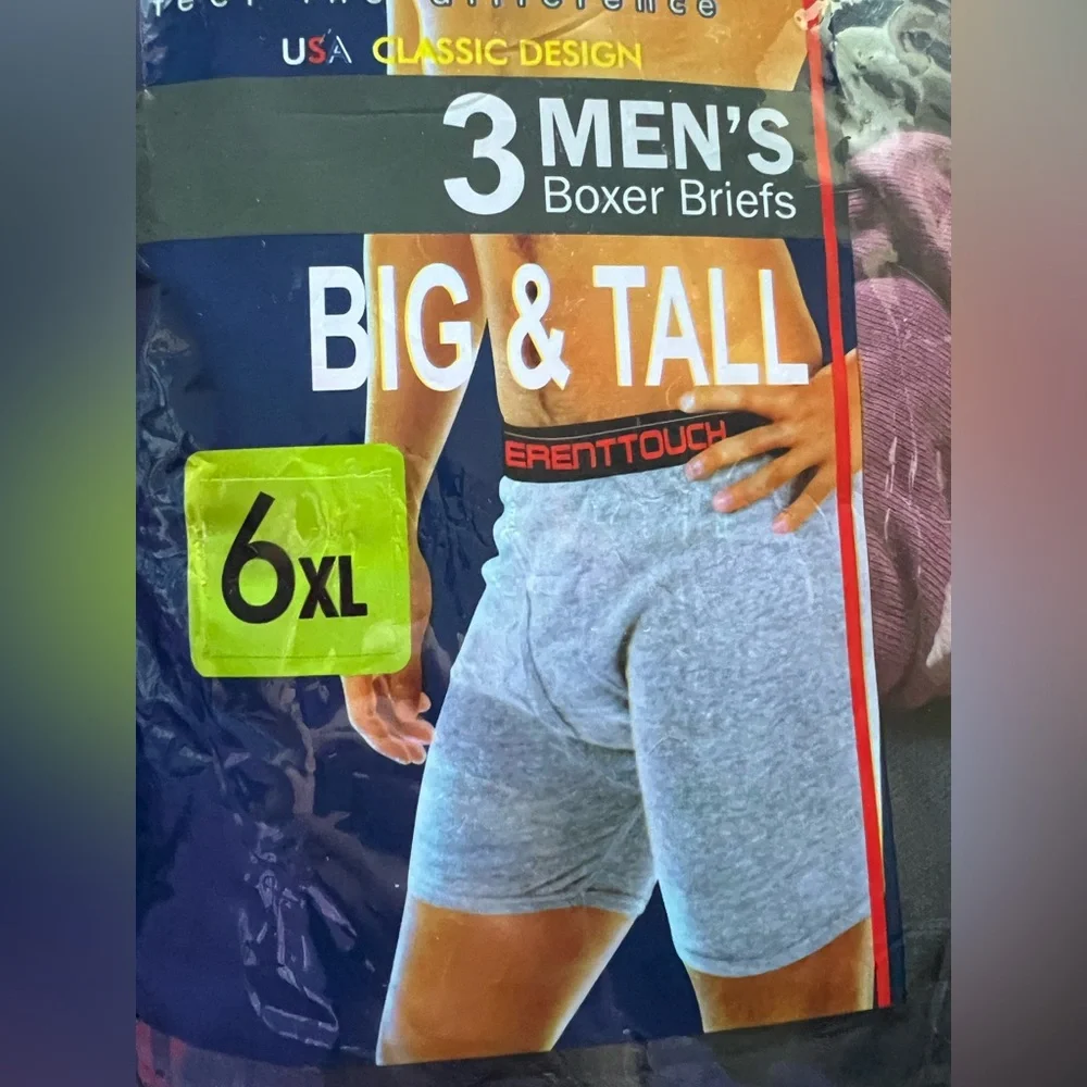 Men's Big & Tall Boxer Briefs 6Xlarge